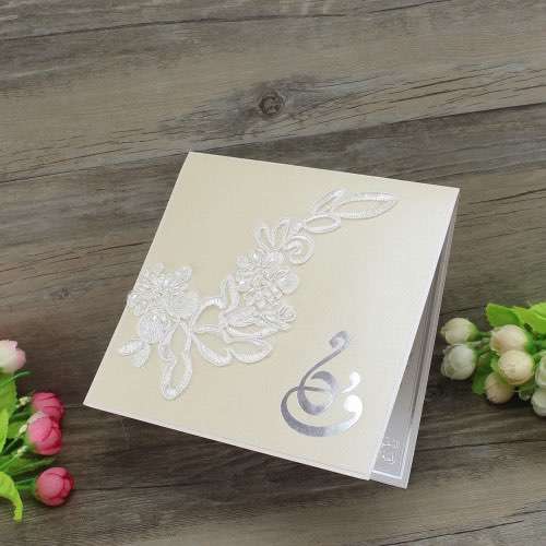 Handmade Invitation Card Foil Printing Customized Wedding Invitation Made in China